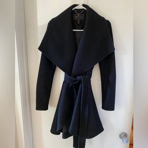 BCBGMaxAzria “Amanda” wool coat with removable belt